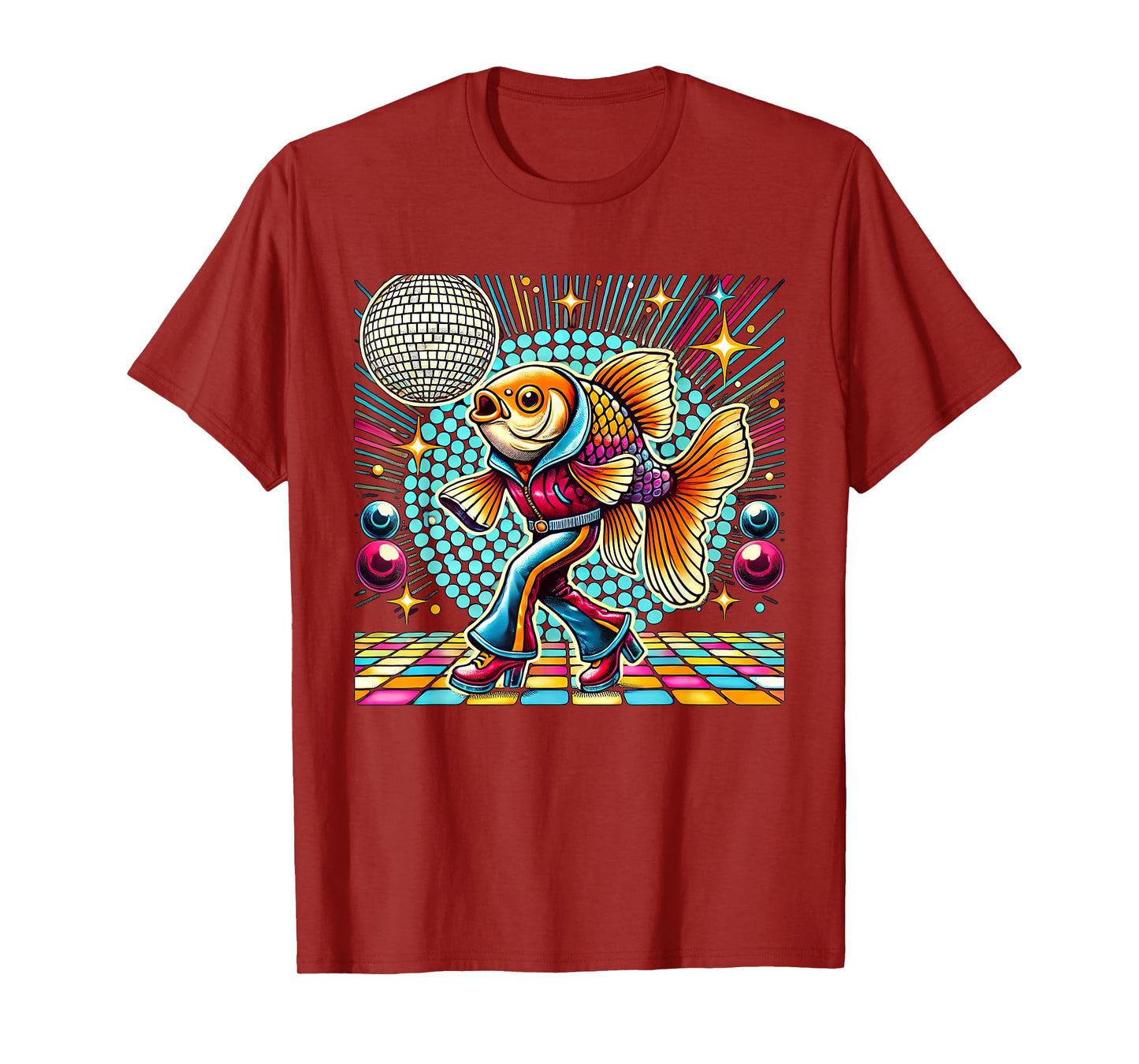 Aesthetic Fish Disco T-Shirt