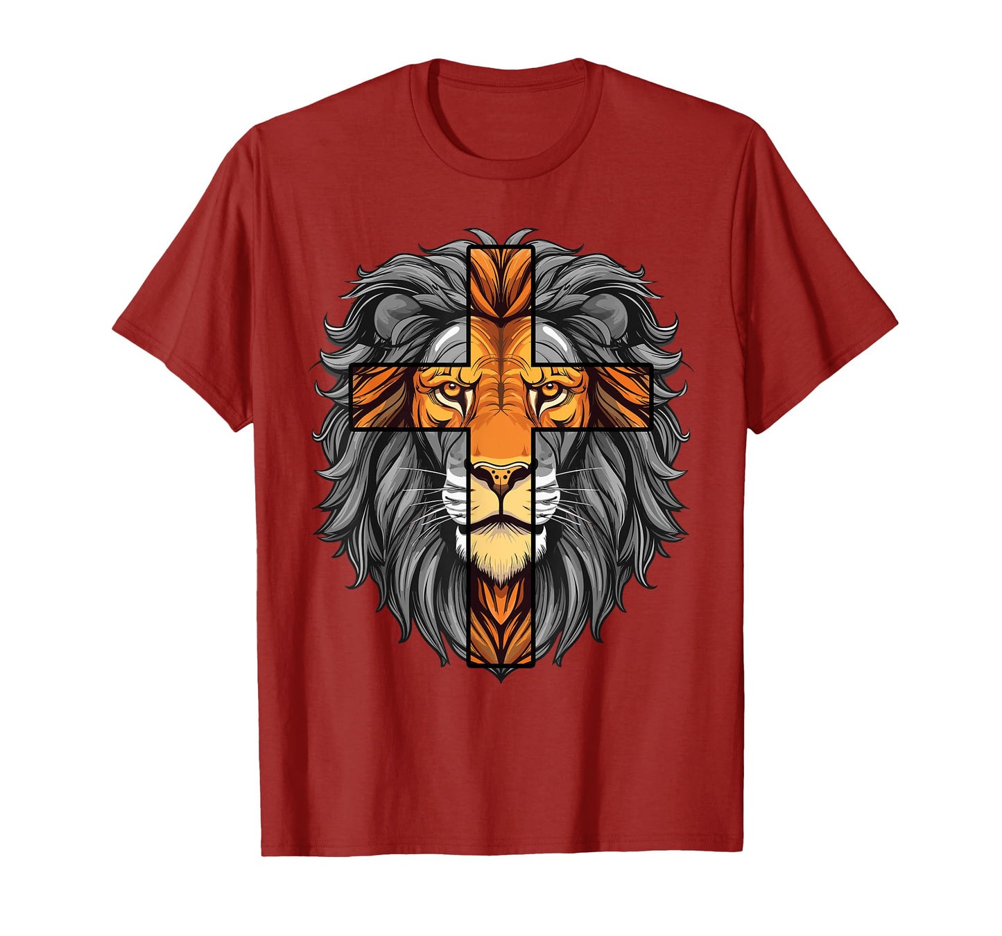 Lion of Judah Christian Cross of Jesus Christ T-Shirt