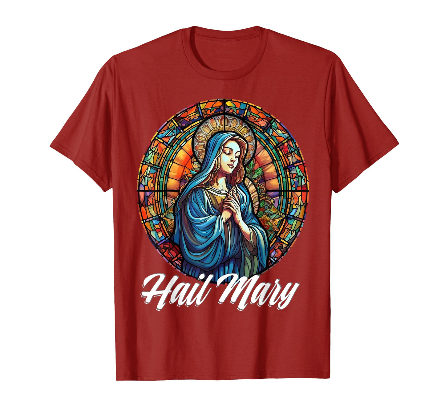 Hail Mary Our Lady Blessed Mother Rosary Catholic T-Shirt