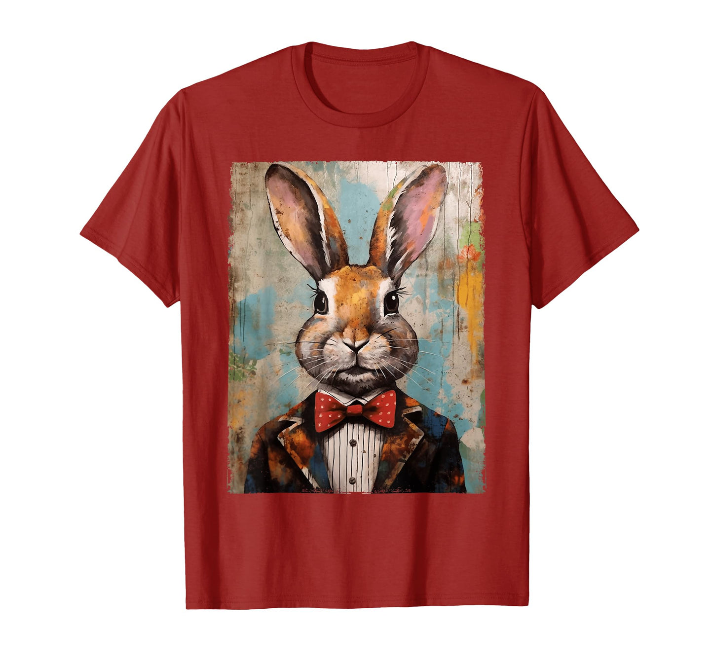 Easter Bunny Rabbit Bow Tie Happy Easter Boys Kids Toddler T-Shirt