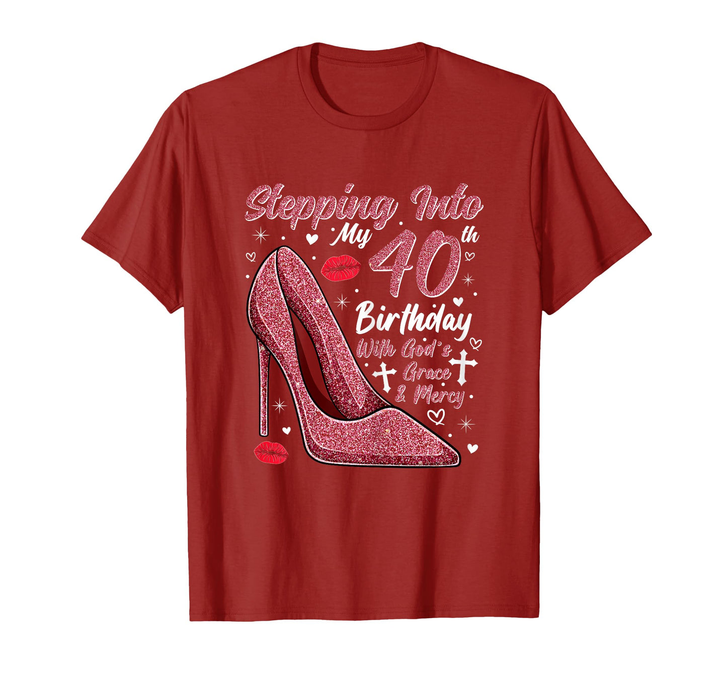 Stepping Into My 40th Birthday Ladies 40 Year Old T-Shirt