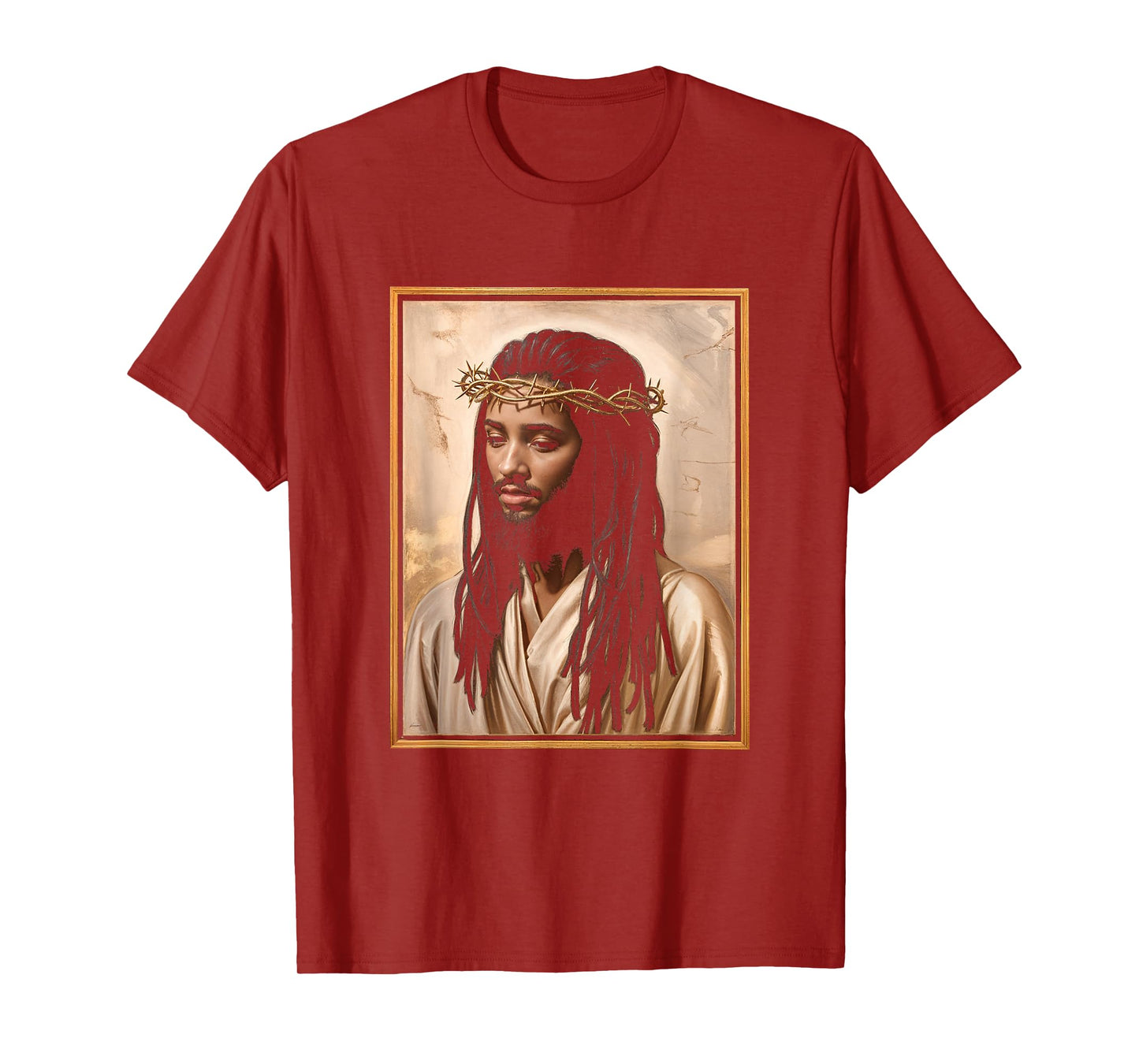 Black Jesus Crown Faith Christianity Religion T-Shirt