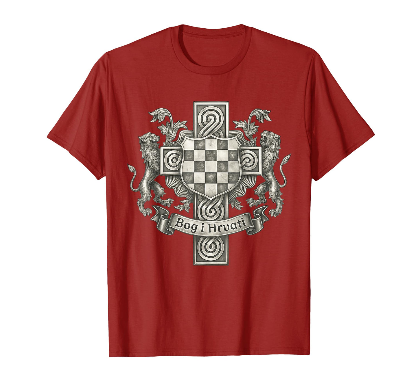Bog i hrvati: Croatia flag and cross T-Shirt