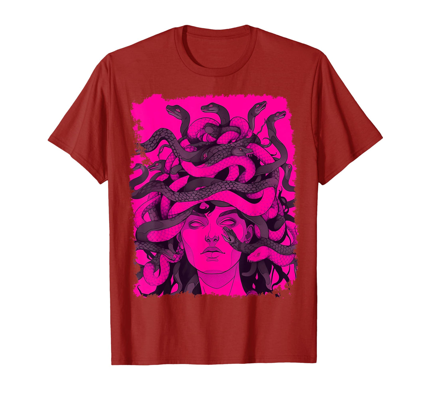 Medusa Pink and Black T-Shirt