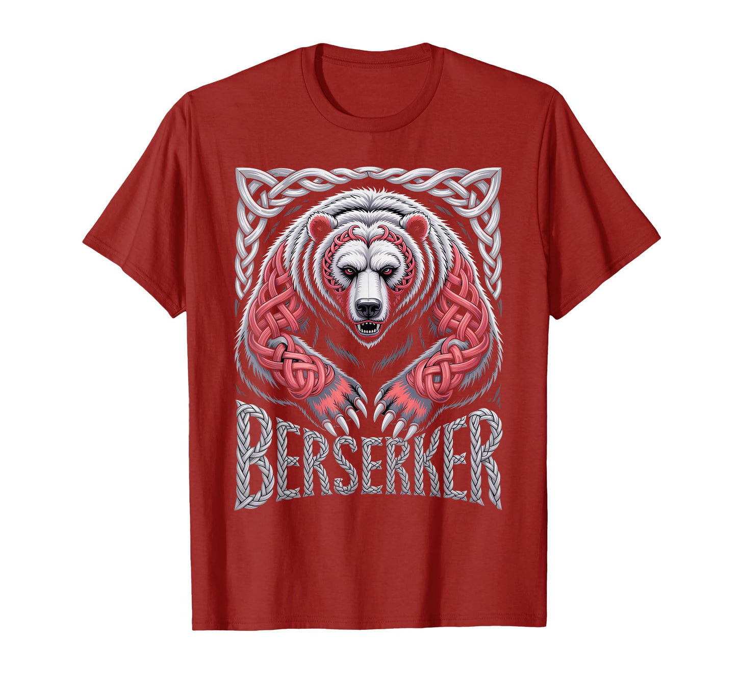Celtic Knotwork Berserker Bear Nordic Warrior Viking Spirit T-Shirt