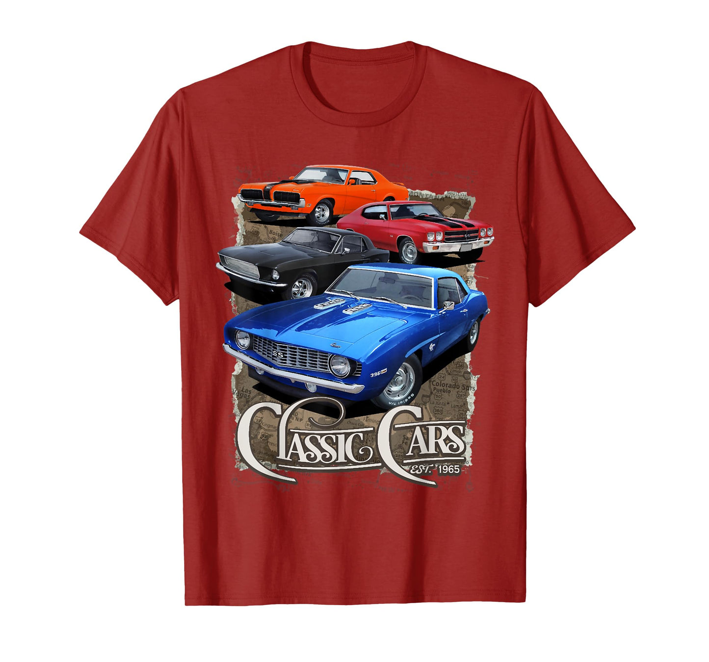 1968 67 68 69 Mercury Cougar , chevelle nova ss classic car T-Shirt