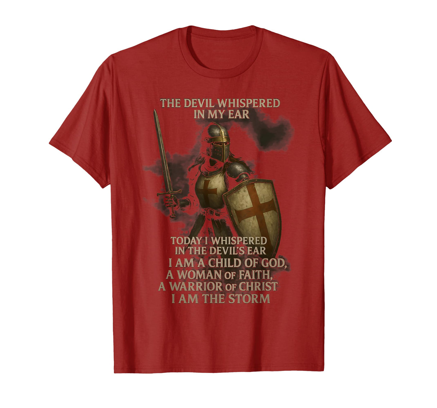 Knight Templar I Am A Child Of God A Warrior Of Christ T-Shirt