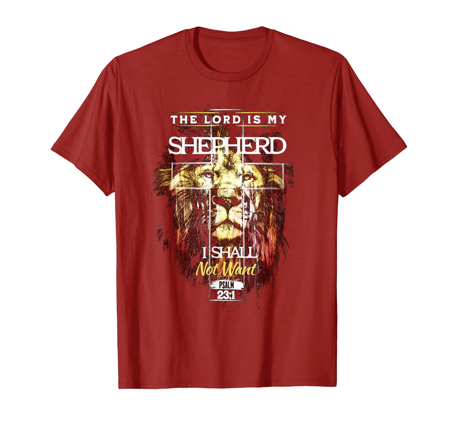 The Lord is My Shepherd Psalm 23 Christian Verse T-Shirt