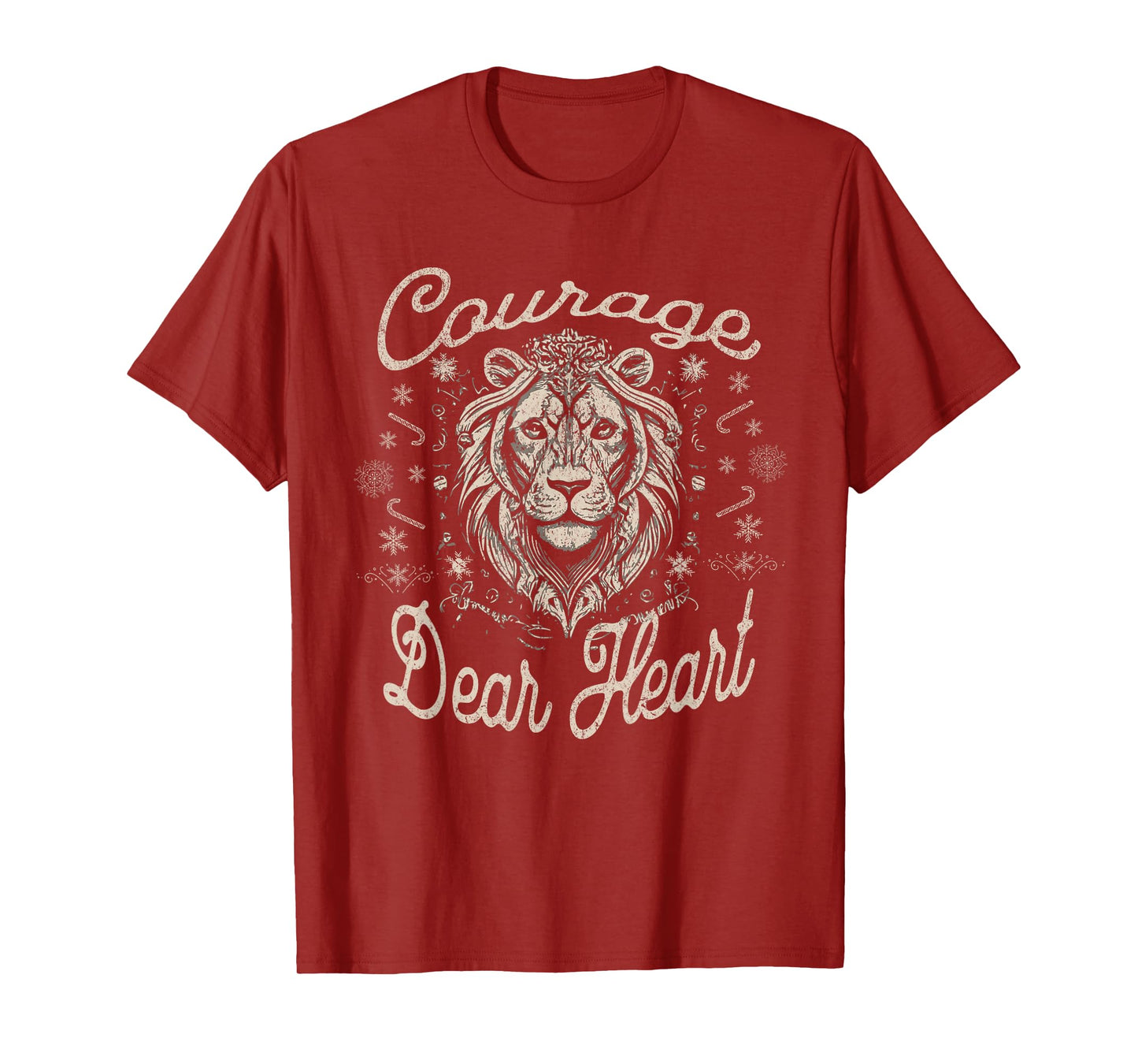 Courage Dear Heart Religious Christian Faith Inspirational T-Shirt