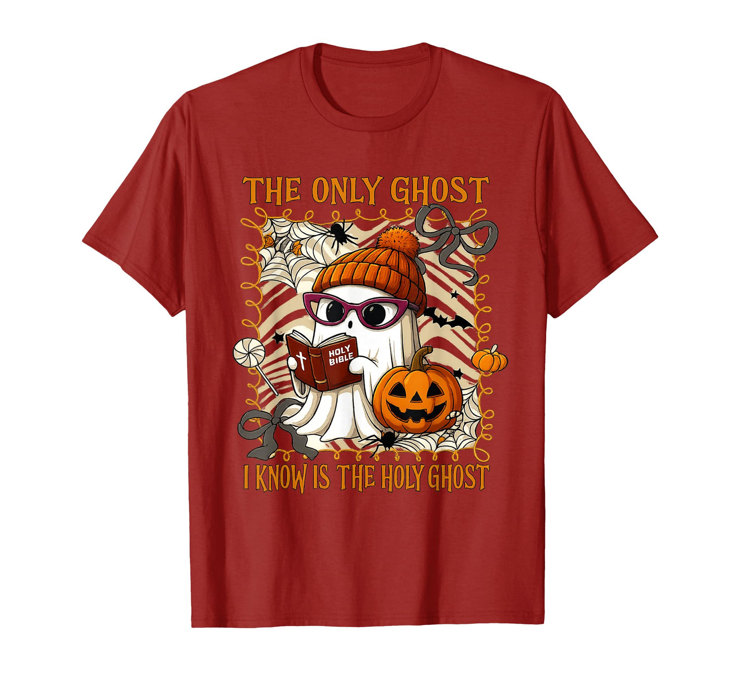 The Only Ghost I Know Is The Holy Ghost Halloween Christian T-Shirt