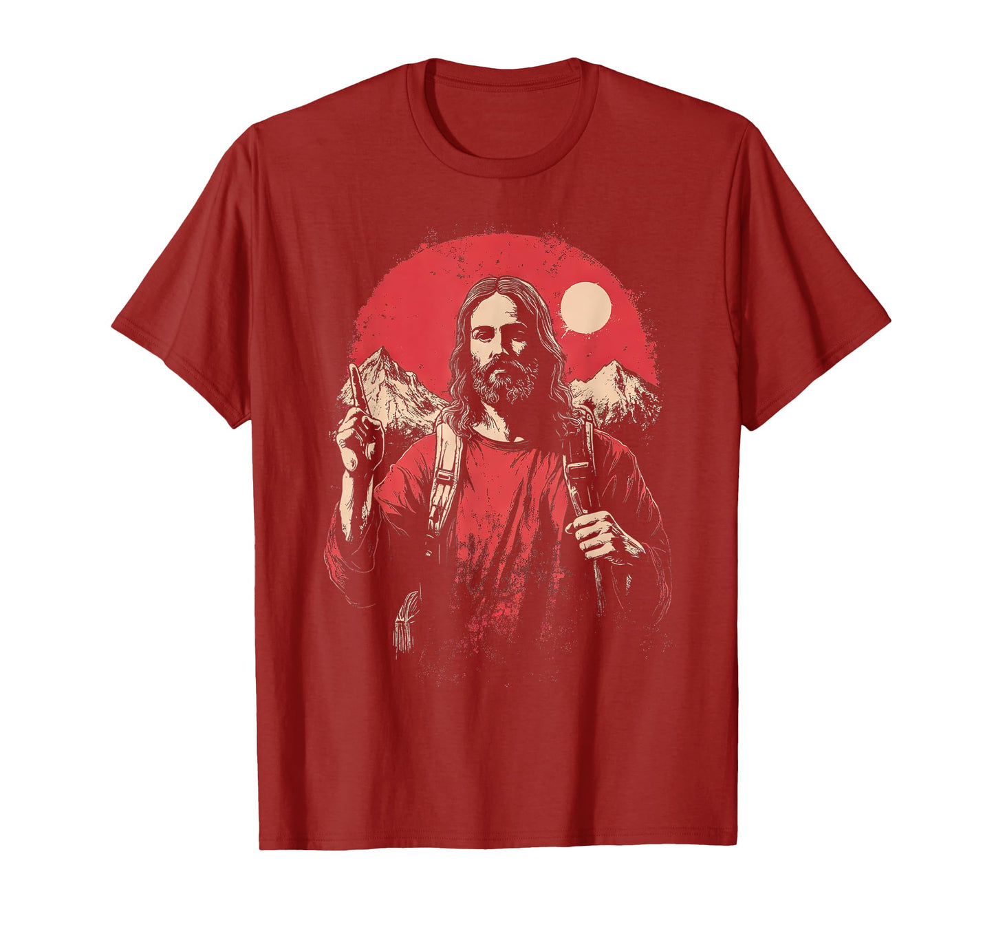 Jesus And Hiking, Faith in Jesus Christ Outdoor Lover T-Shirt