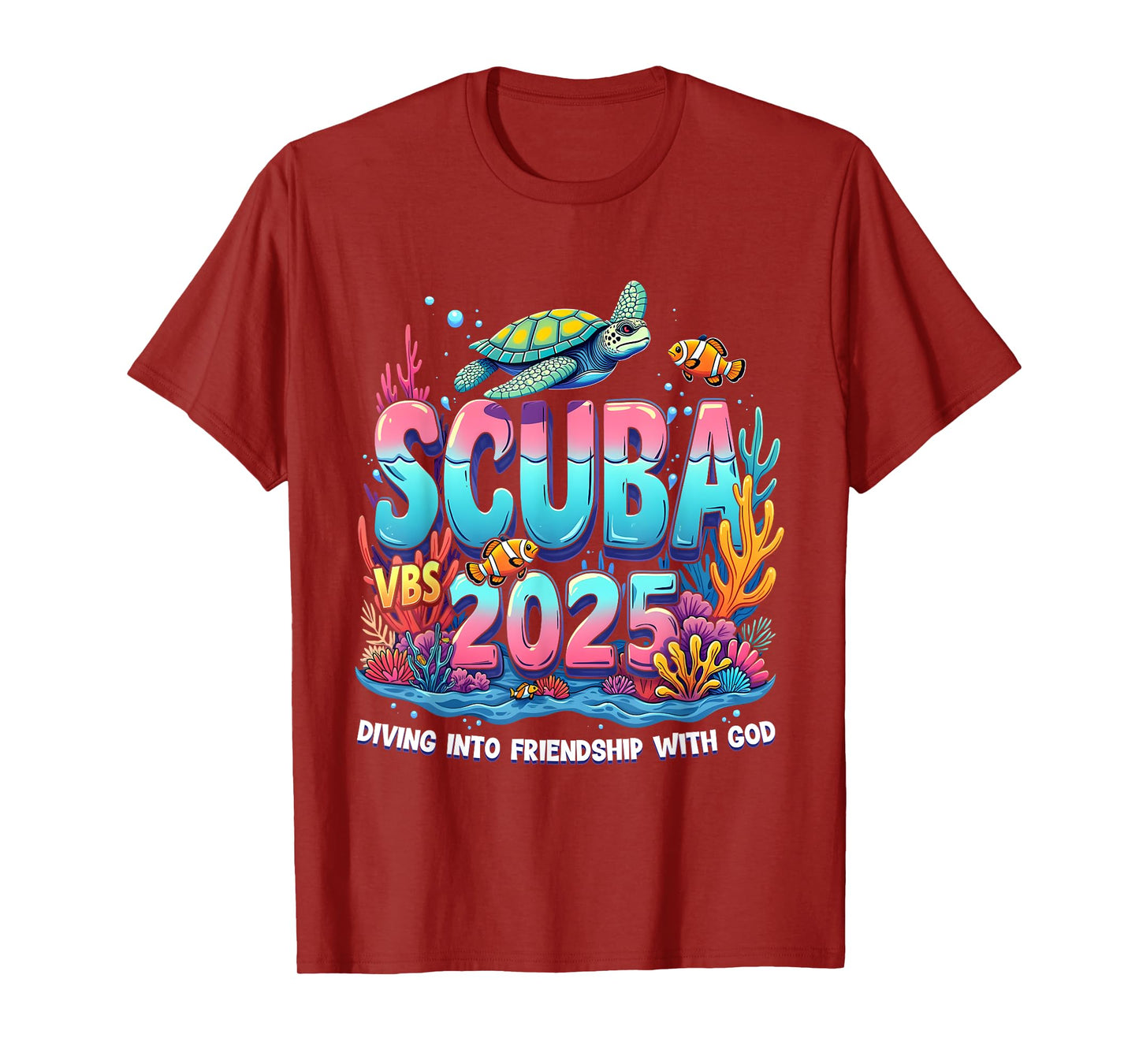 2025 Vacation Bible School Diving Into Friendship Scuba VBS T-Shirt