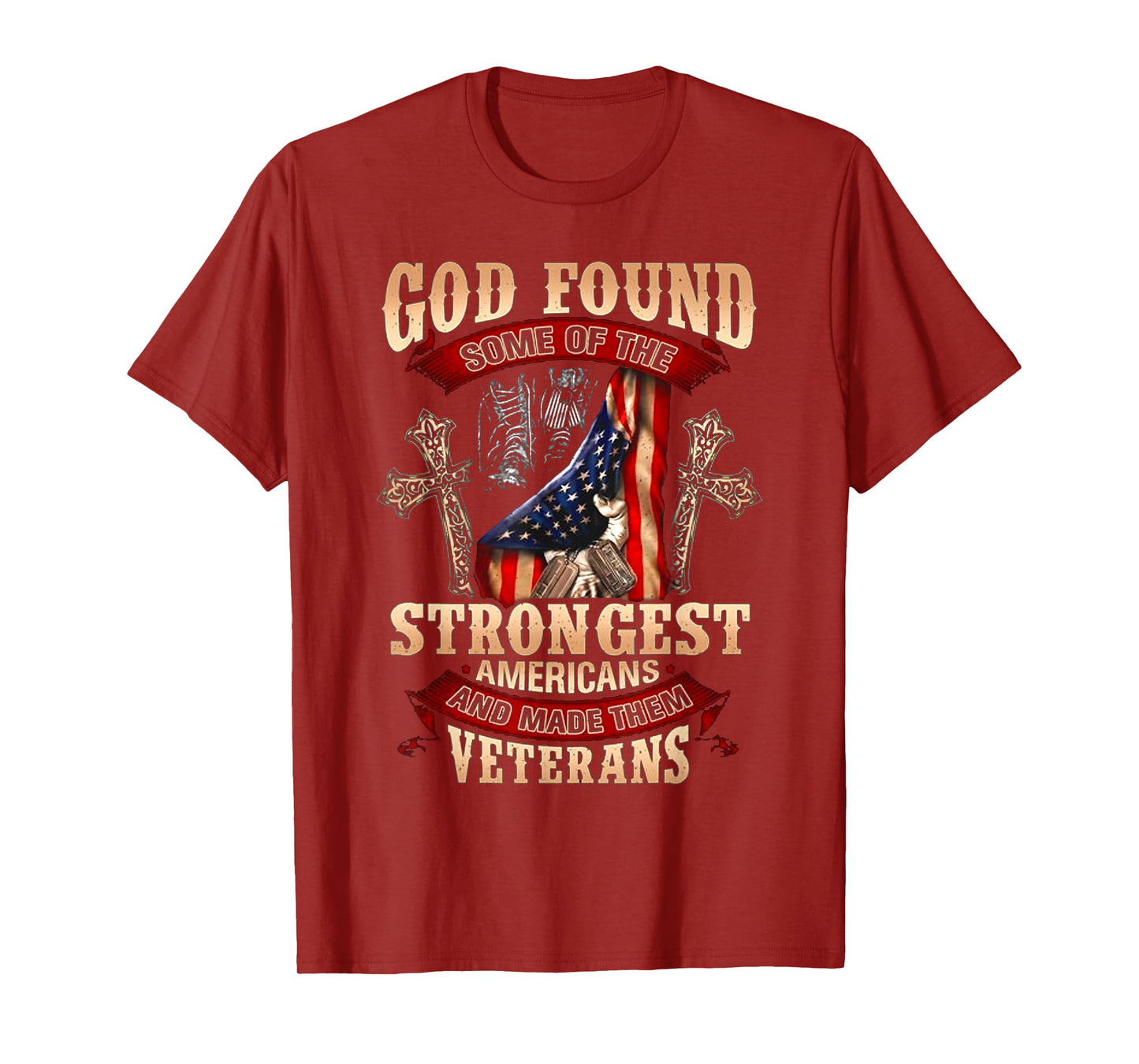 God Found Some Of The Strongest Americans T-Shirt
