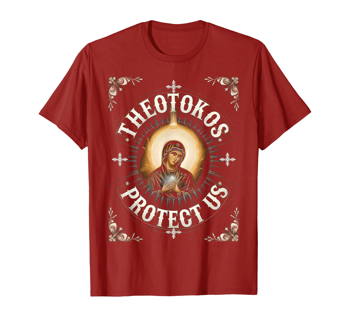 Theotokos Protect Us Orthodox Christian Holy Mary T-Shirt