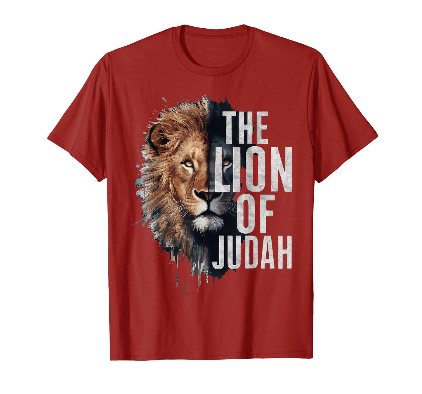 King Jesus Lion of Judah Christian Cross Faith T-Shirt