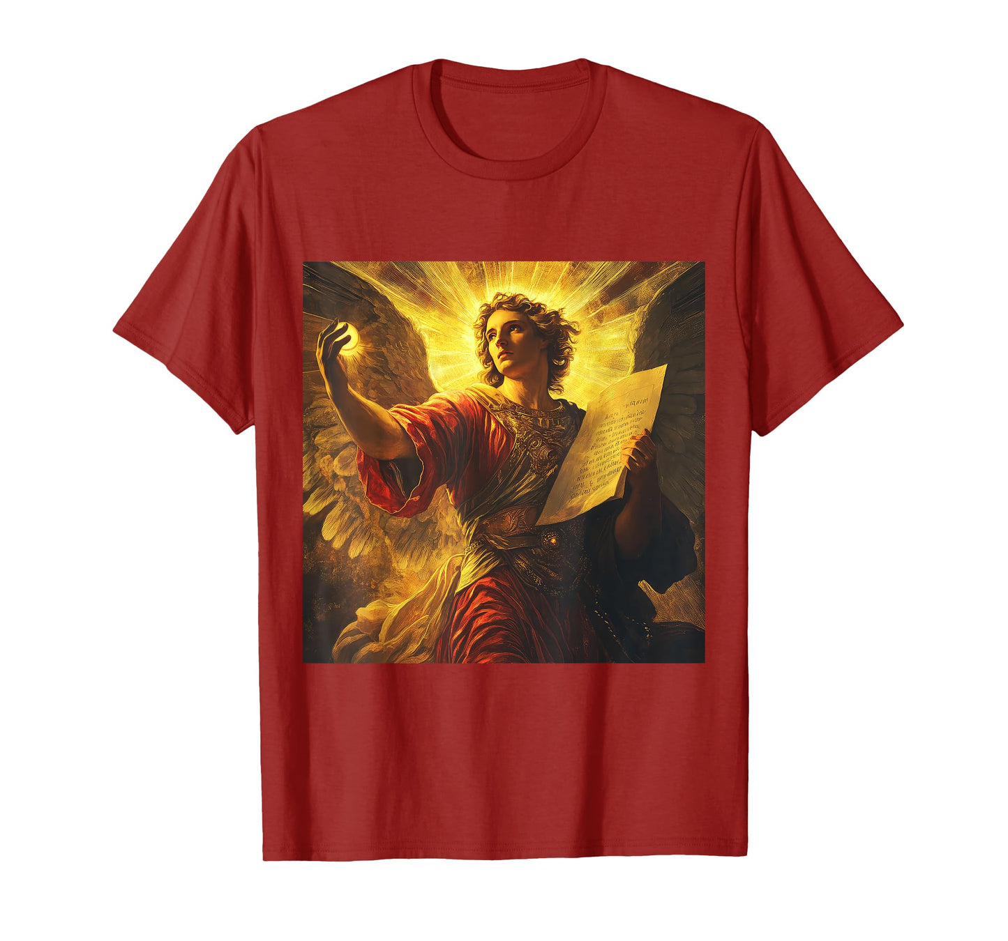 Archangel Uriel Vintage Catholic Religious Angel T-Shirt