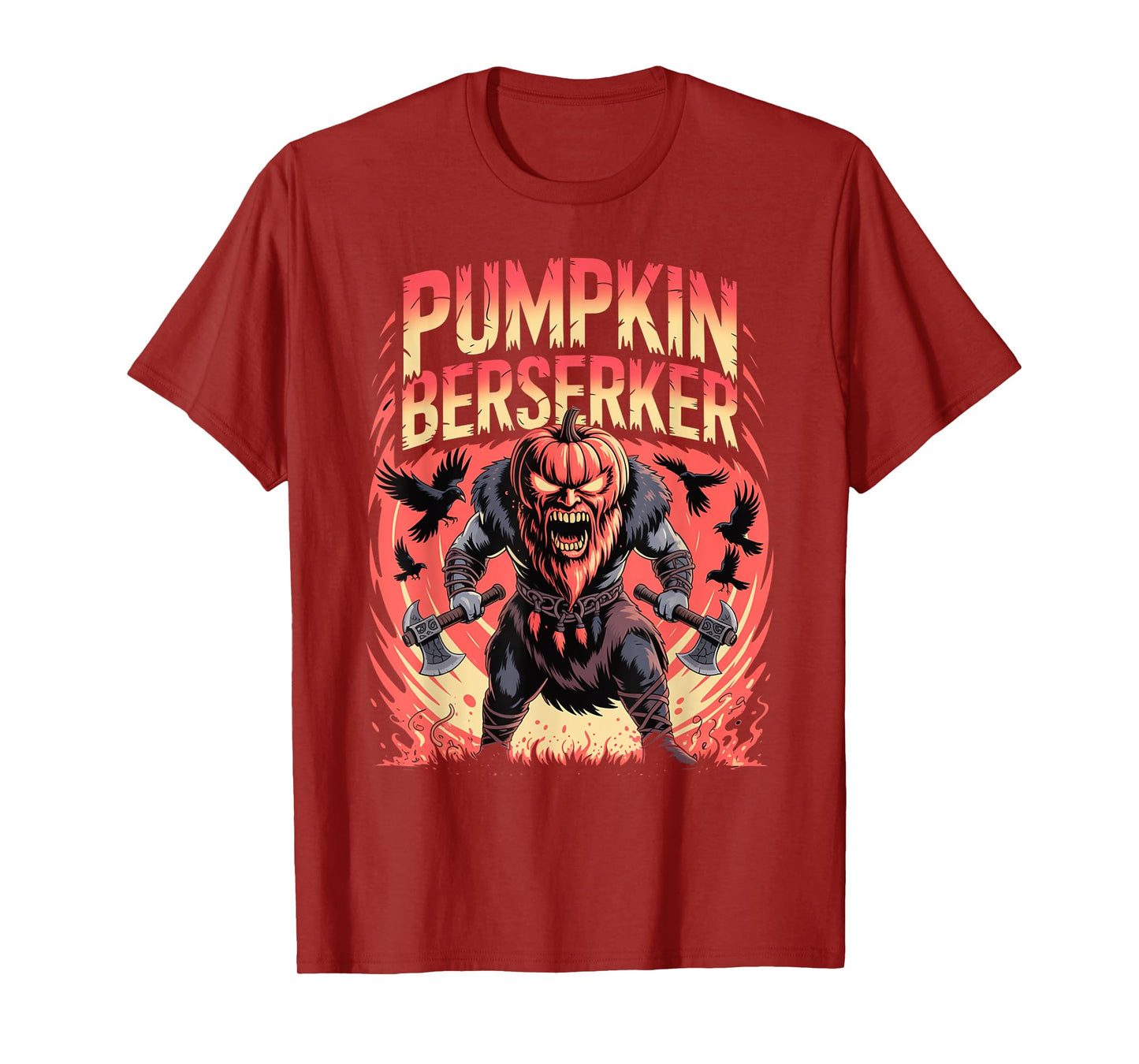 Nordic Mythology Pumpkin - Halloween Norse Berserker T-Shirt
