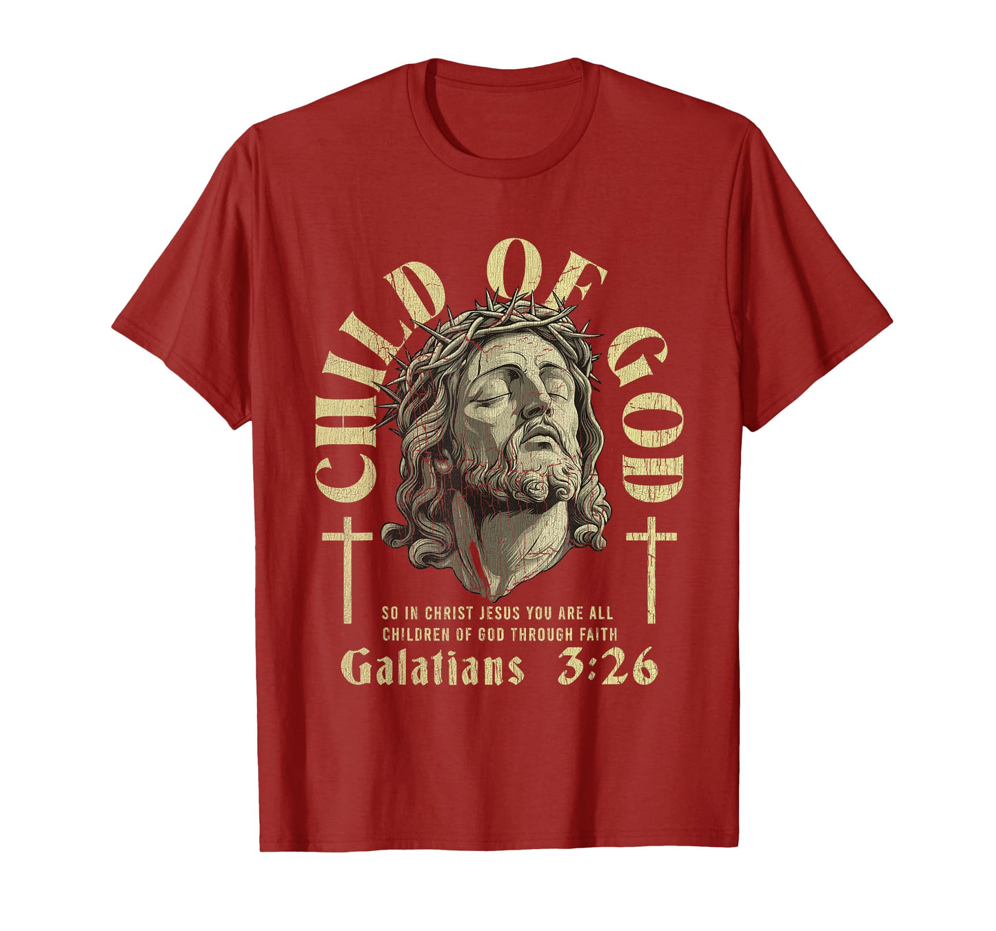 Vintage Child Of God Galatians 3 26 T-Shirt