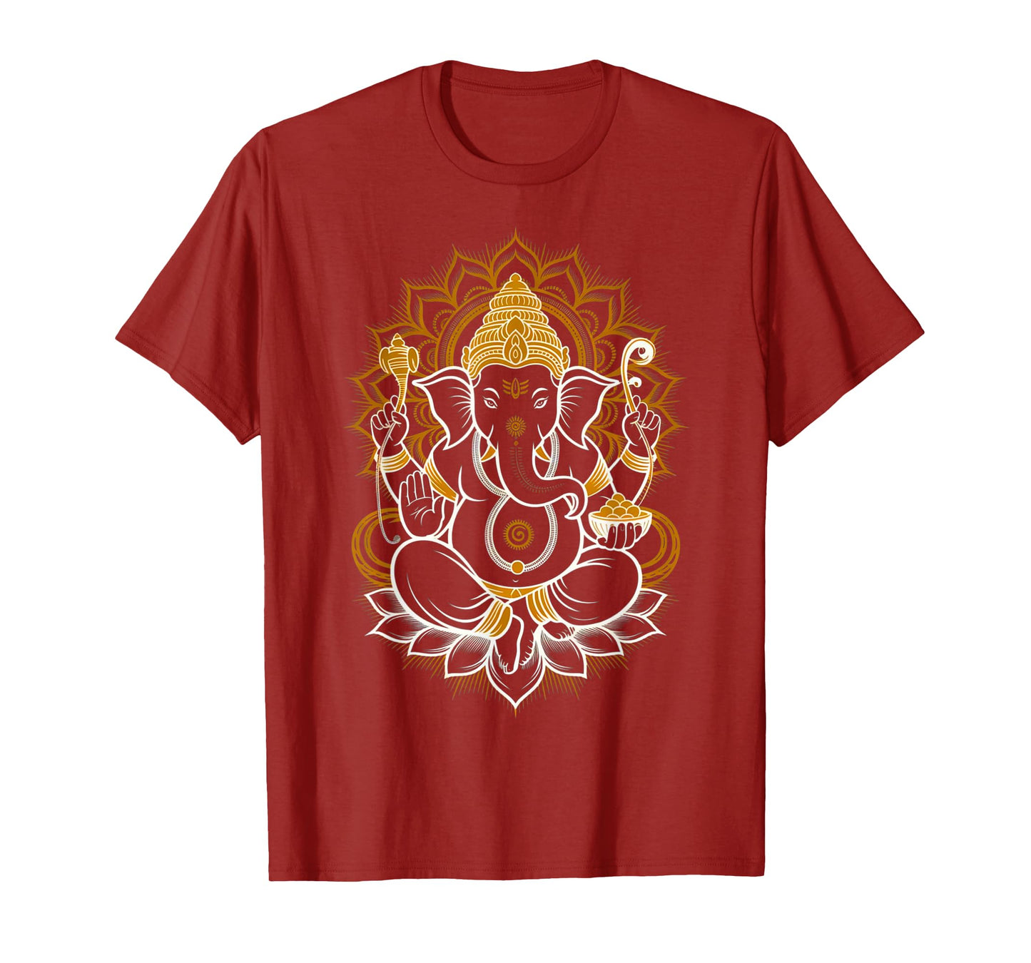 Hindou Ganesh Puja Elephant God India Méditation Yoga Murti T-Shirt