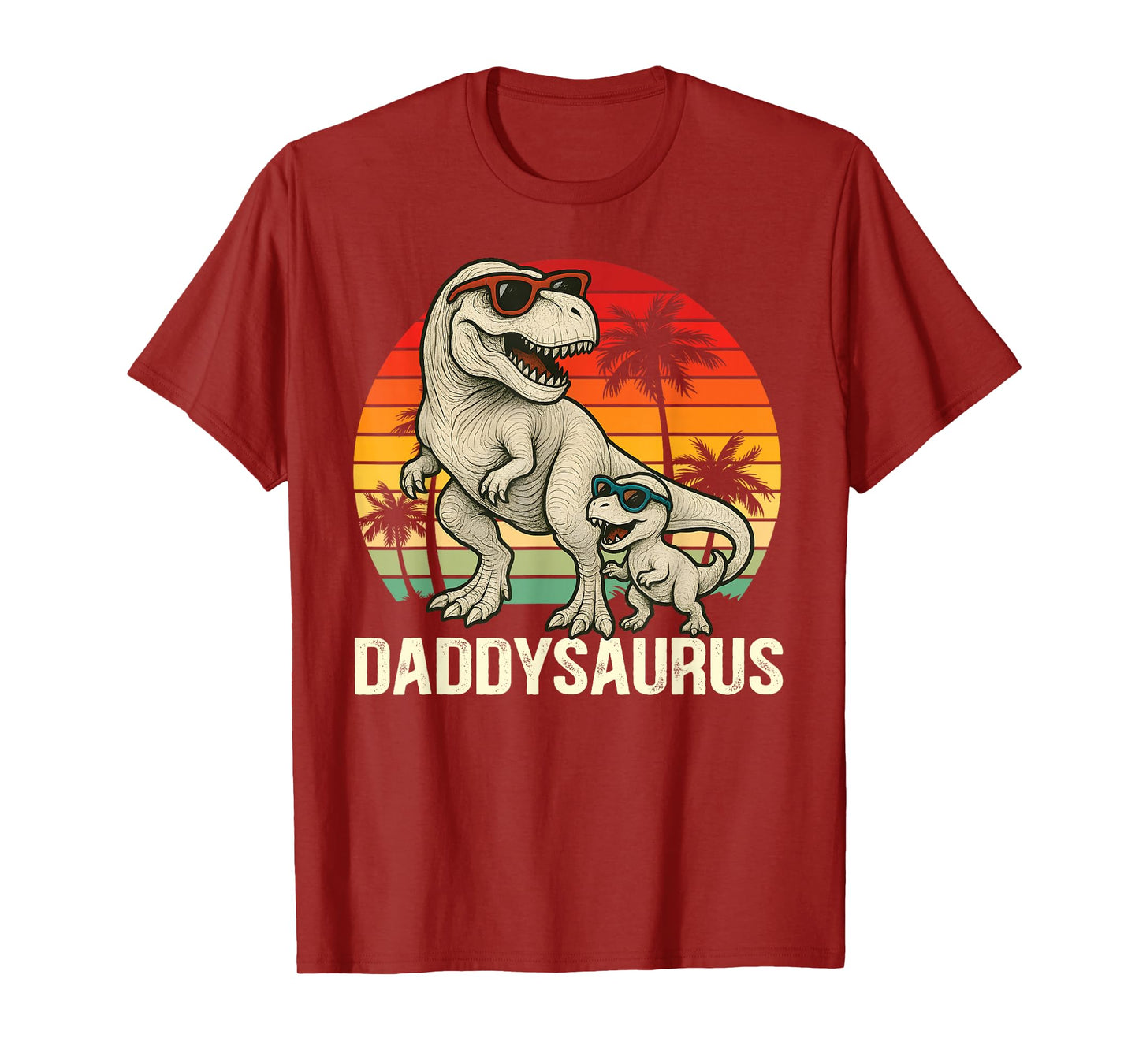 Cute Daddysaurus T-Rex Dad Dinosaur Daddy Saurus Fathers Day T-Shirt