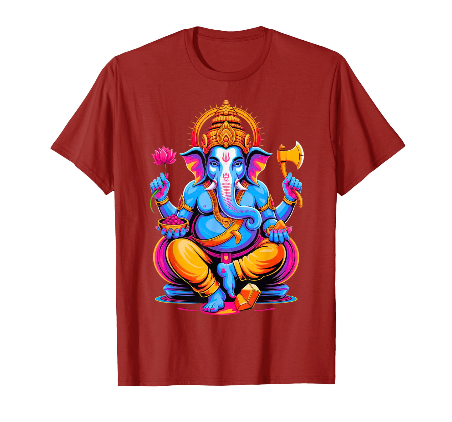 Hindou Ganesh Puja Elephant God India Méditation Yoga Murti T-Shirt