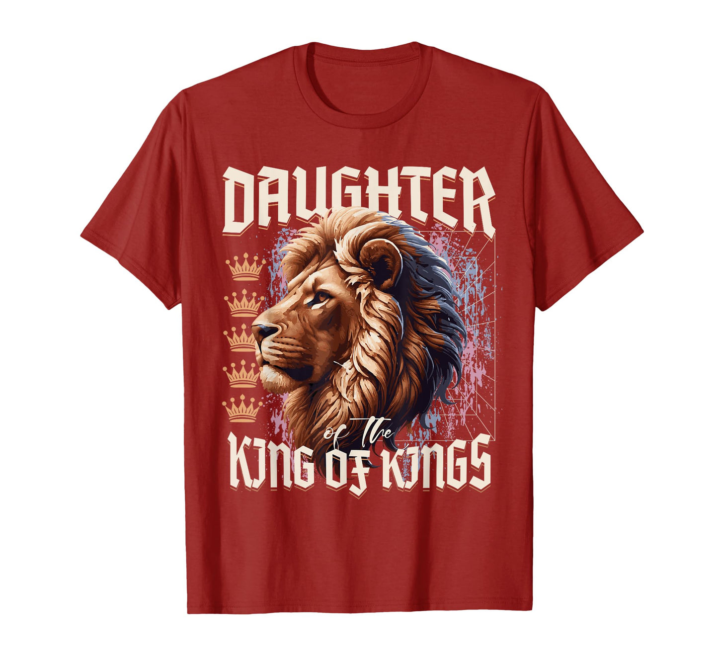 Daughter of King Lion Y2K Trendy Jesus Apparel Christian T-Shirt