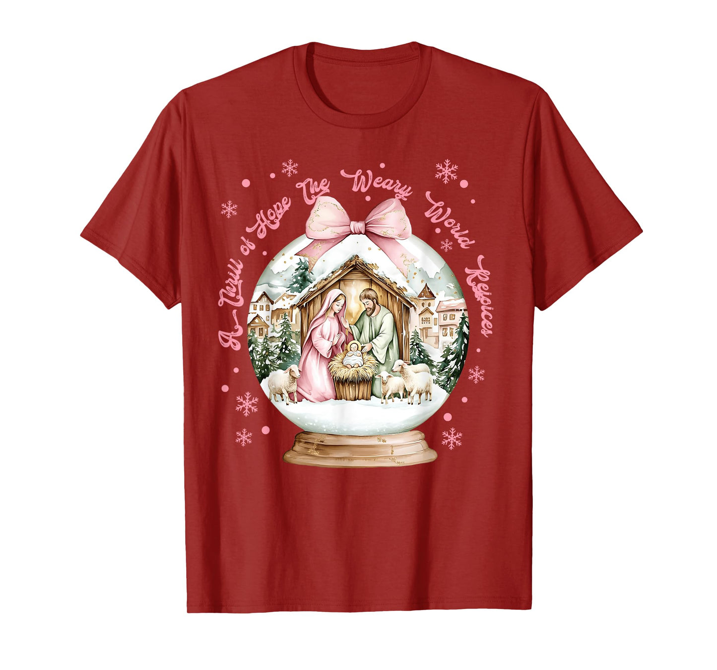 A Thrill of Hope The Weary World Rejoices O Holy Christmas T-Shirt