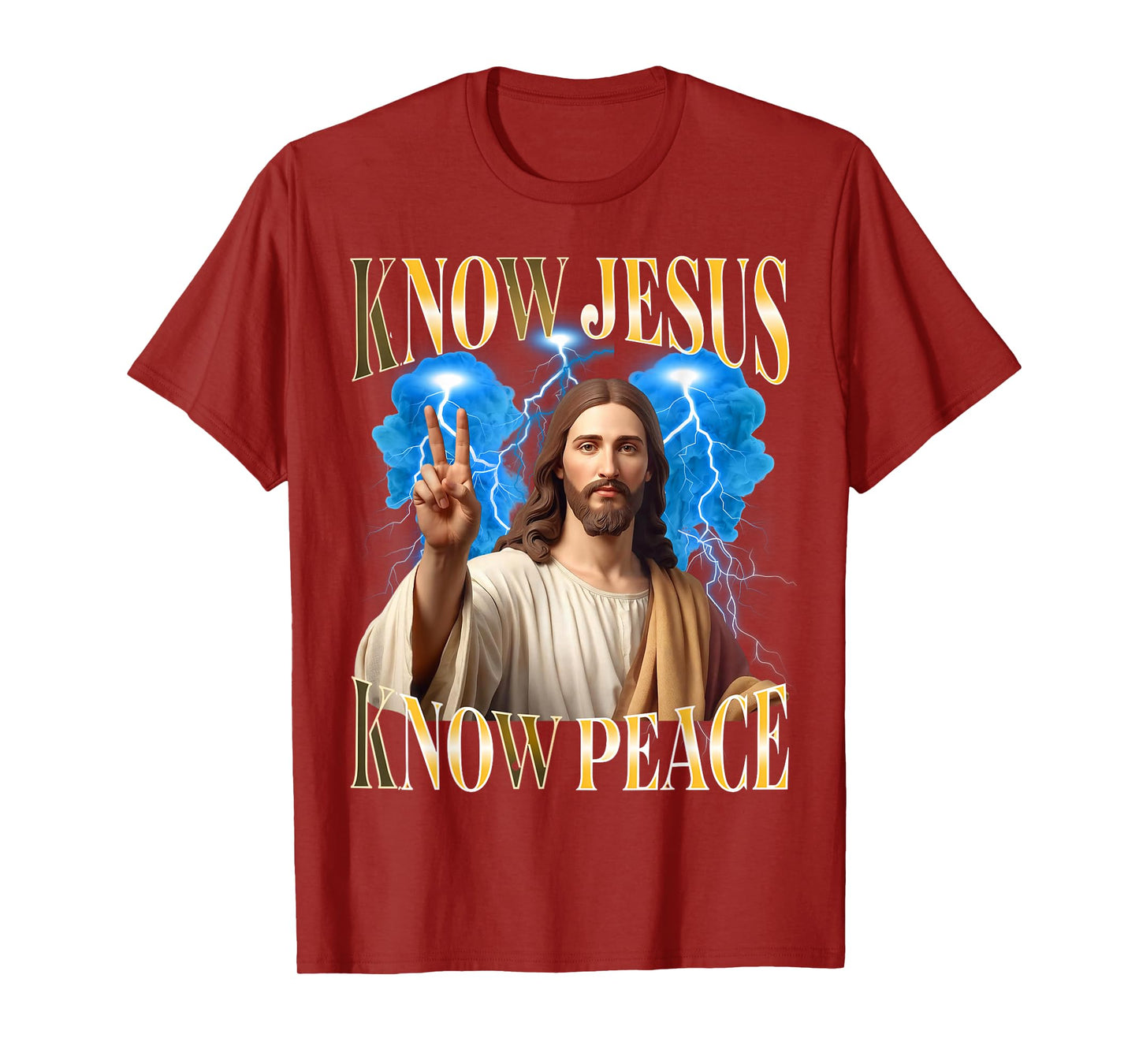 Christian Know Jesus Know Peace Religion God Bootleg Jesus T-Shirt