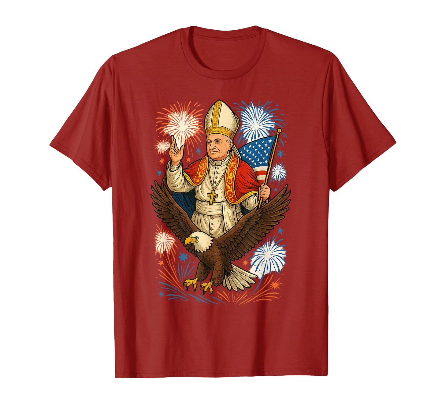Pope Leo XIV American Made Papacy Funny American Pope Design T-Shirt
