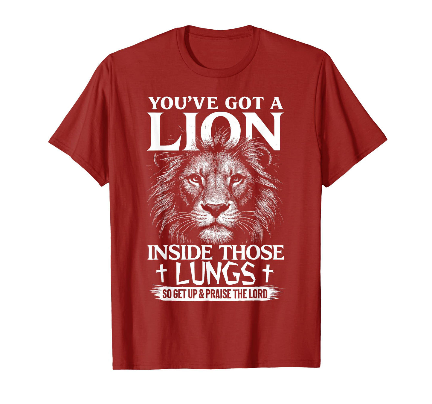 Christian Lion Praise The Lord Worship Faith T-Shirt