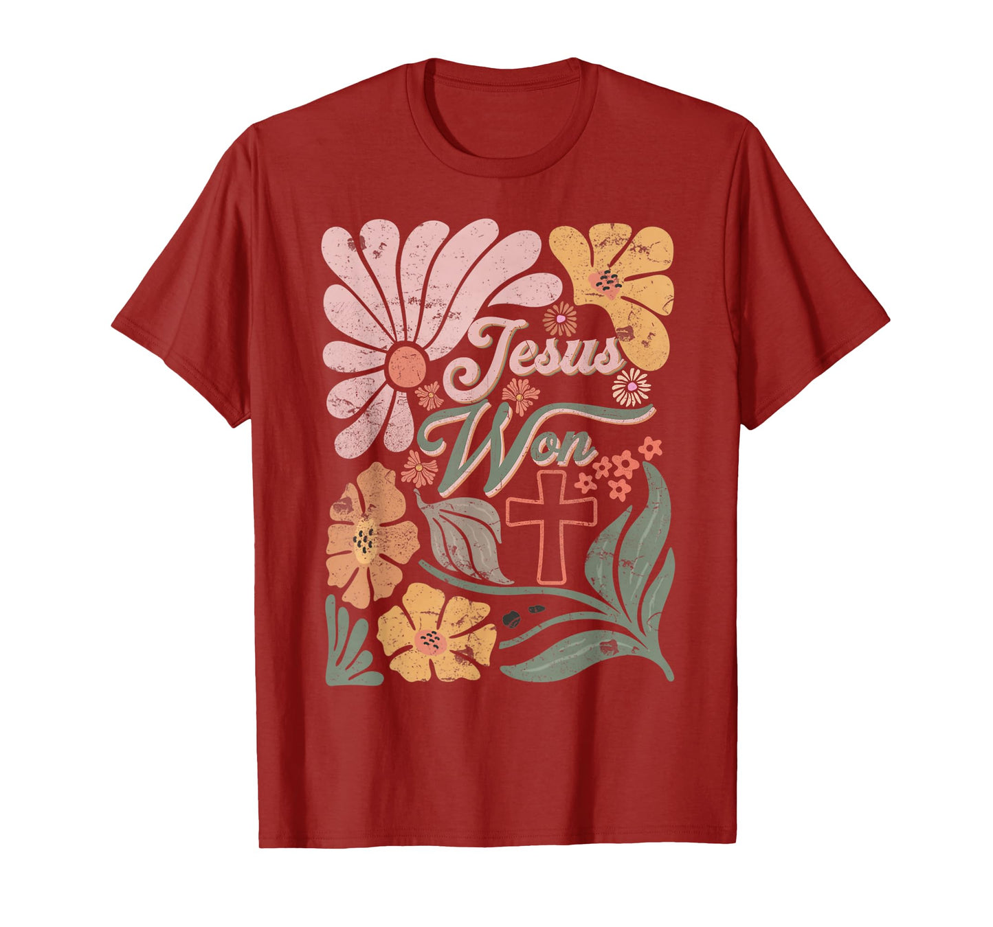 Boho Retro Christian Jesus Won Men Women Kids T-Shirt