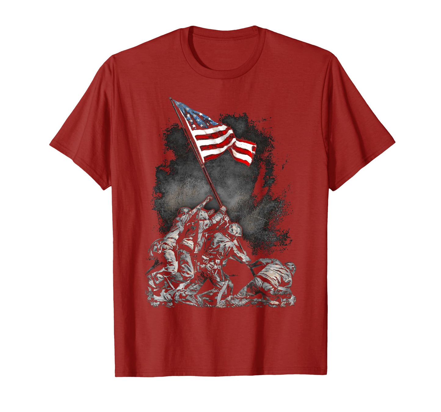 Soldiers Raising American Flag Iwo Jima T-Shirt