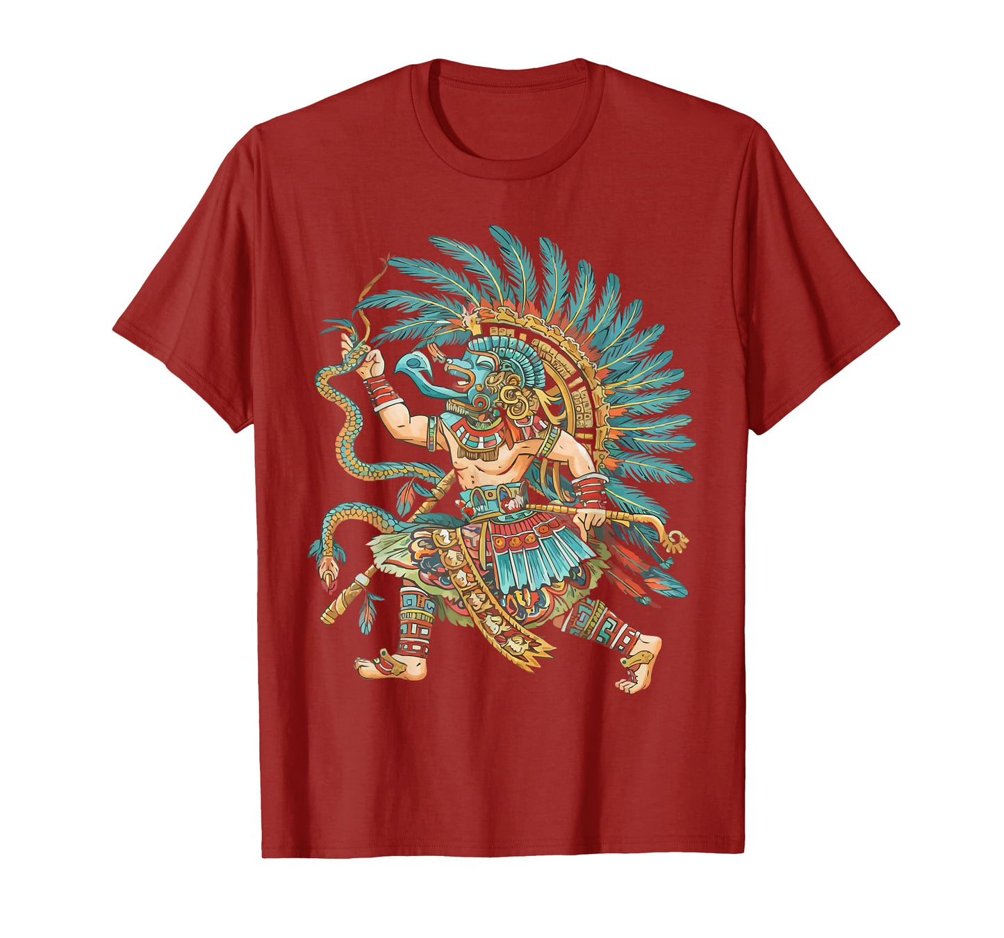 Aztec God Aztec Culture Mayan Indigenous Tlaloc Statue T-Shirt