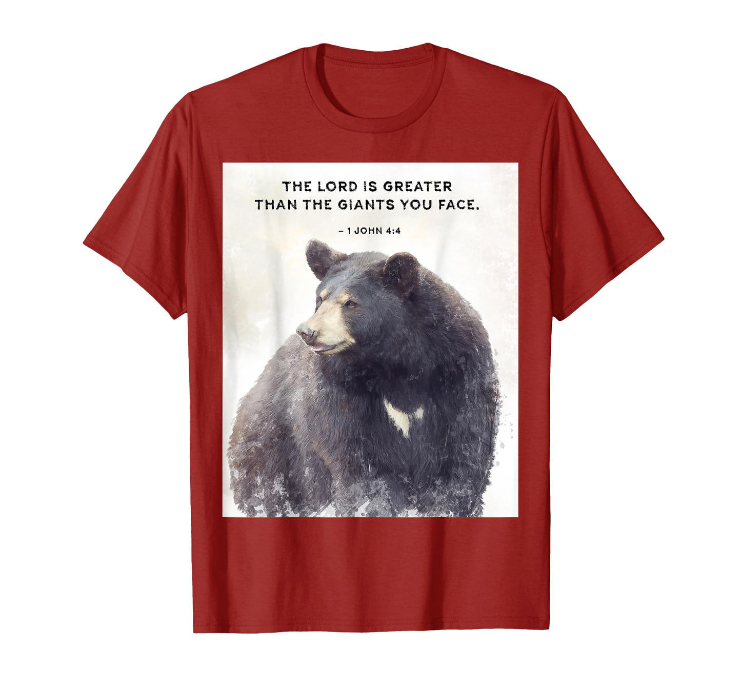 1 John 4 Christian Quote - The Lord is Greater T-Shirt