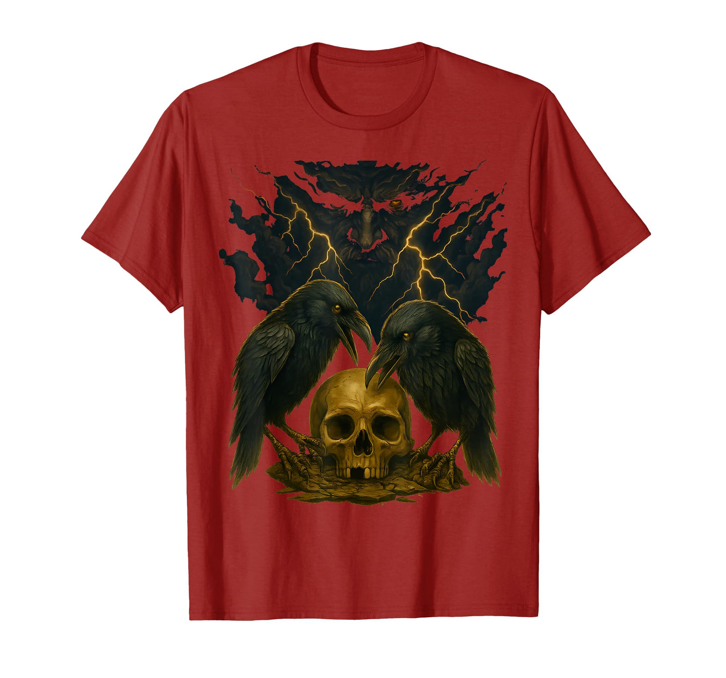 Odin Huginn and Muninn Norse Mythology Valhalla Odin Viking T-Shirt