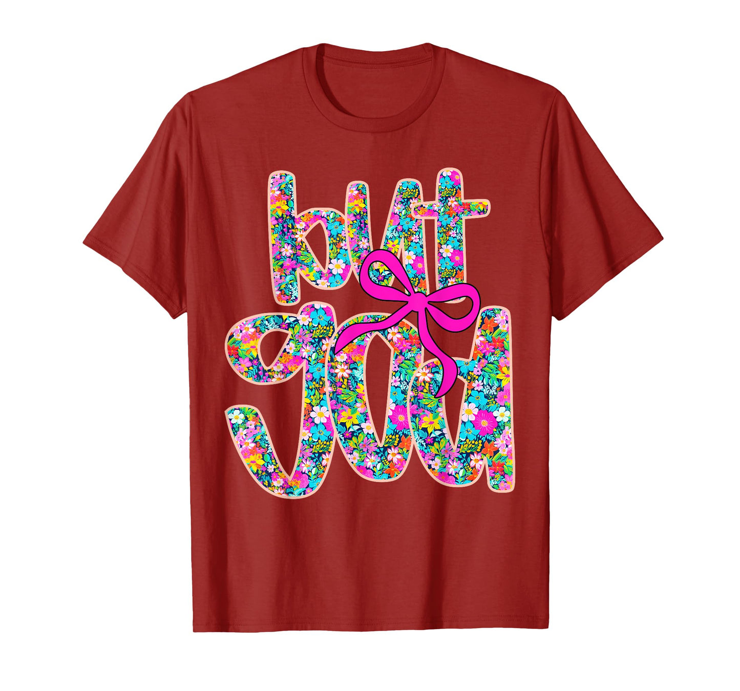 But God Floral Coquette Christian Spirit Religious Faith T-Shirt