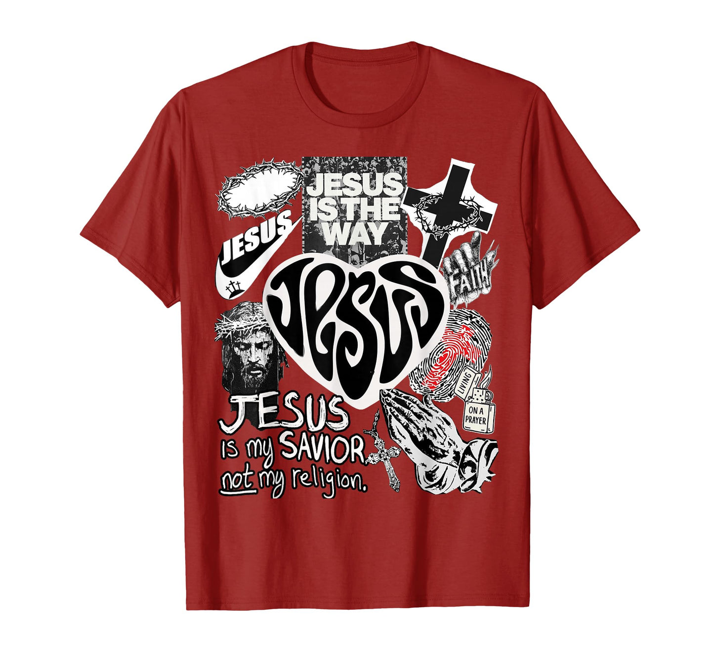 Jesus is The Way Christian Bible Verse God Faith Womens Mens T-Shirt