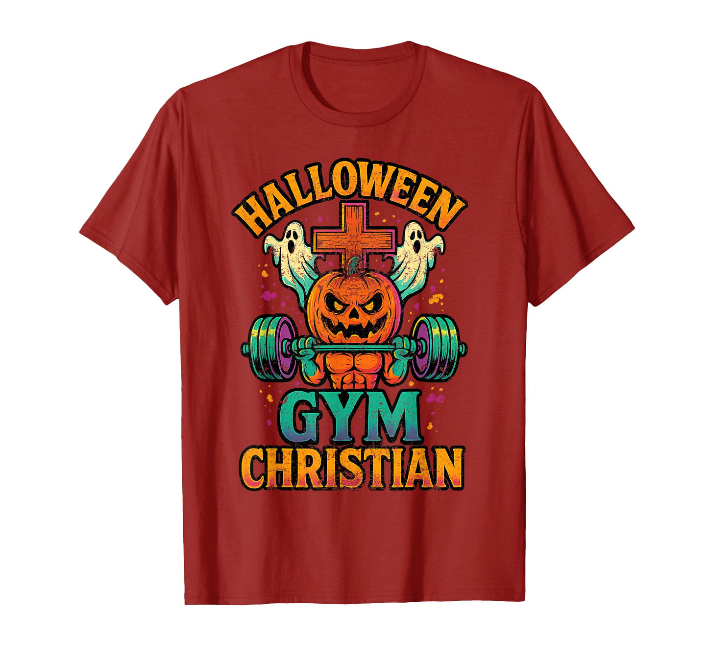Fear God Not Man Retro Vintage Christian Fitness Lover Gym T-Shirt
