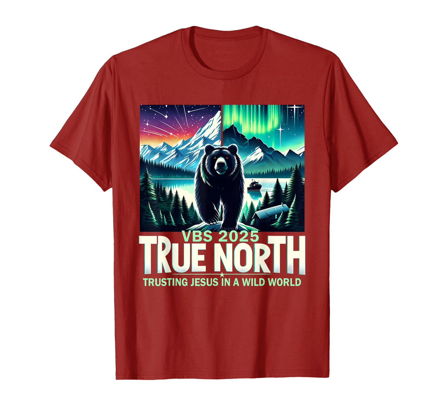 True North VBS 2025 Christian Trusting Jesus Wilderness T-Shirt