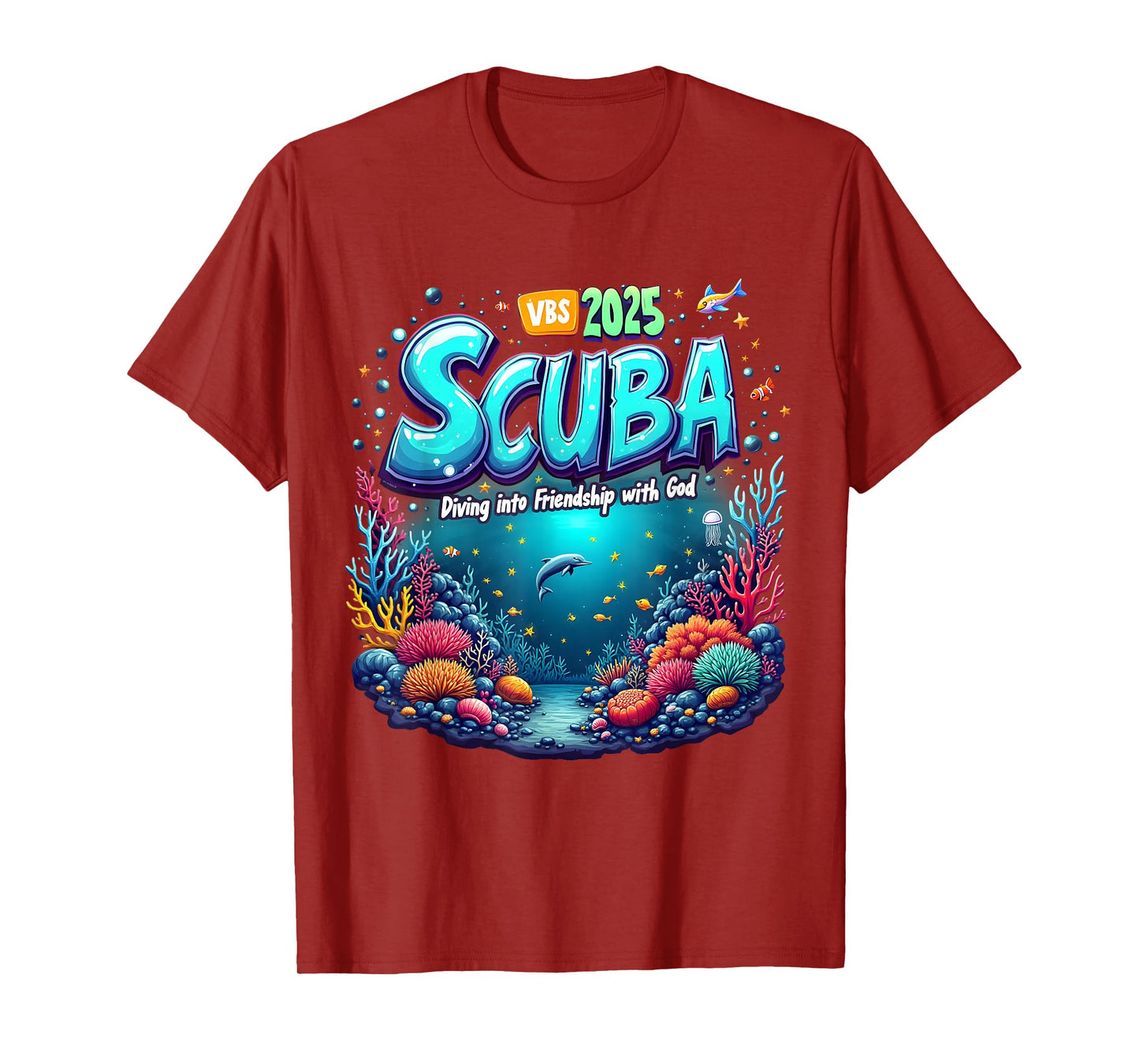 VBS 2025 Scuba Diving Into Friendship with God Christian T-Shirt
