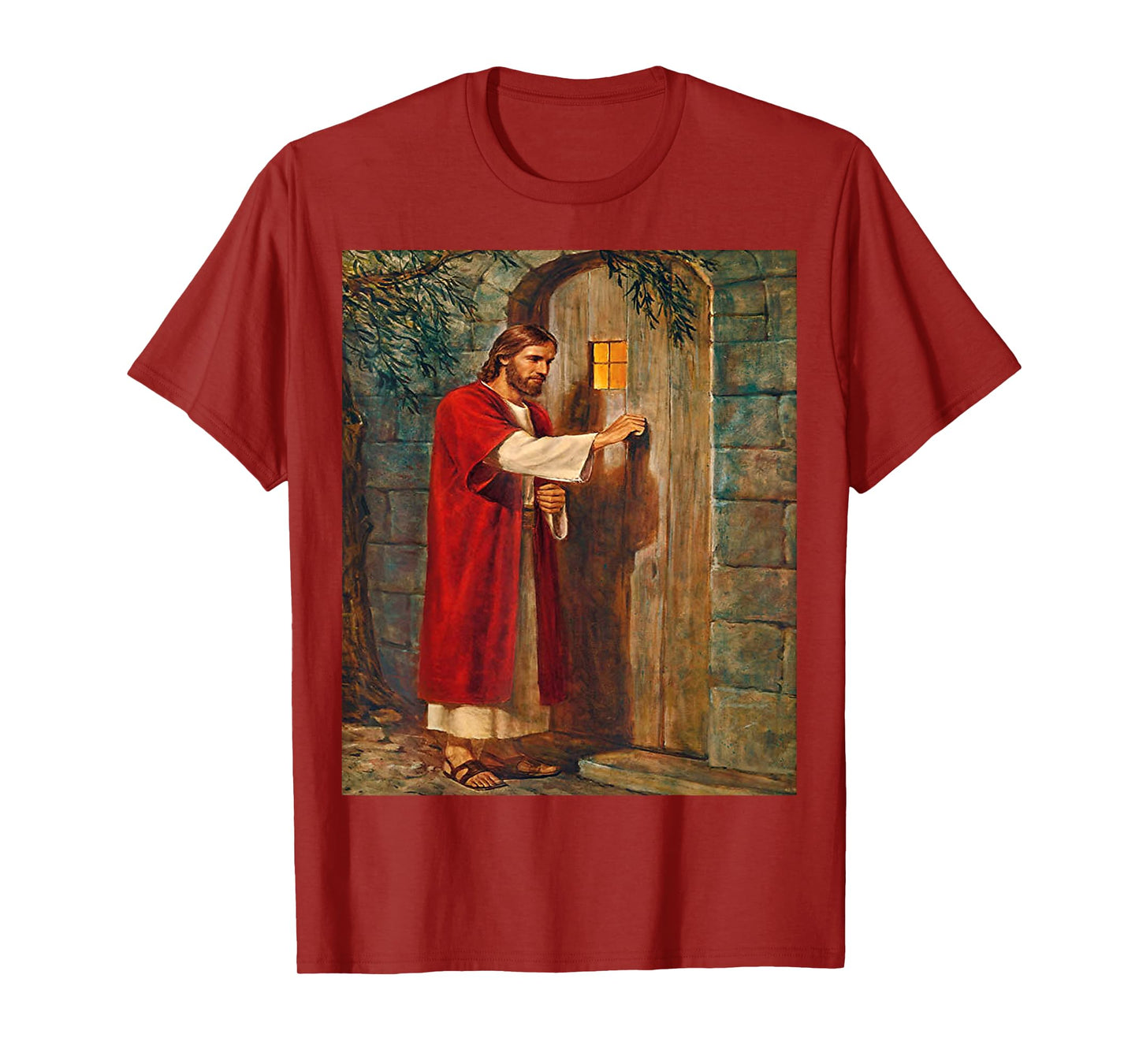 Jesus Christ Knocks On The Door Christian Bible Verses T-Shirt
