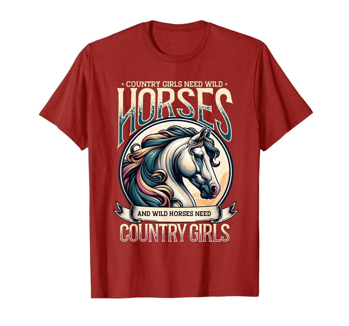 Equestrian Horseback Riding & Country Girls, Horse Lover T-Shirt