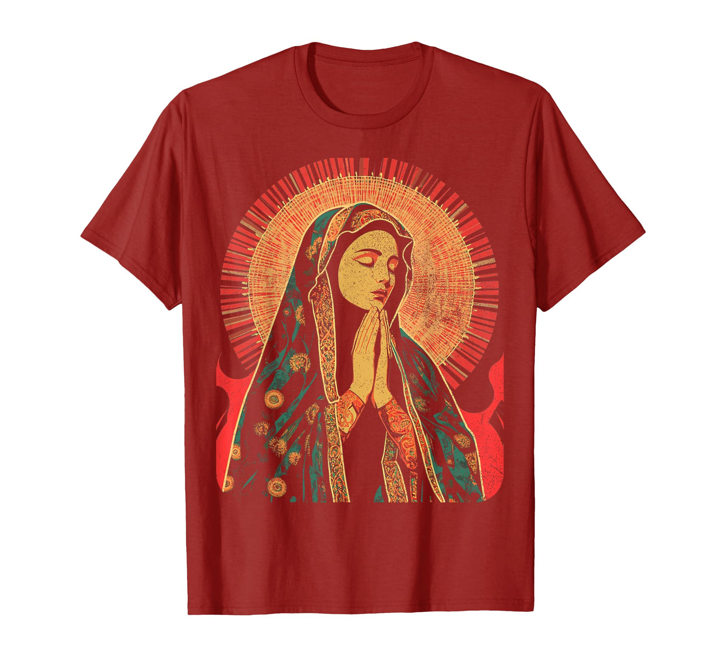 Christian The Virgin Mary Praying T-Shirt