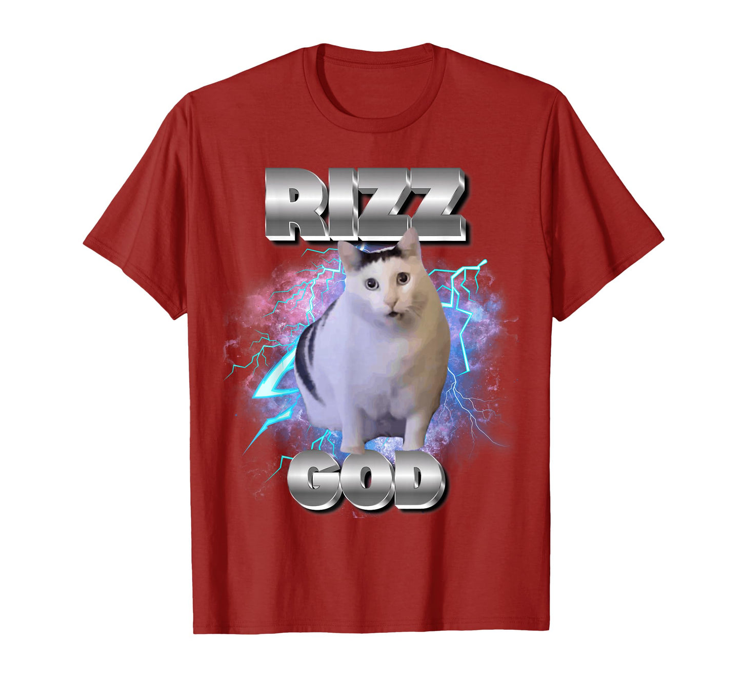 Rizz God Cat Meme Funny Memes Internet Memes Gen-Z Memes Kid T-Shirt