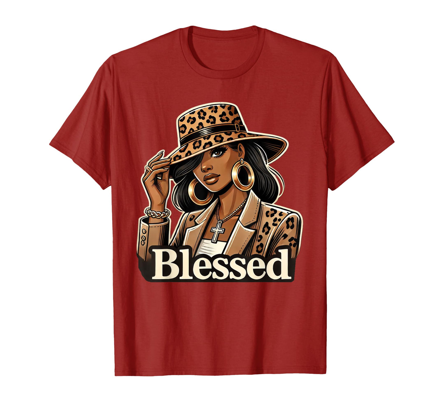 Blessed Black Cowgirl Western Swag African Christian Woman T-Shirt