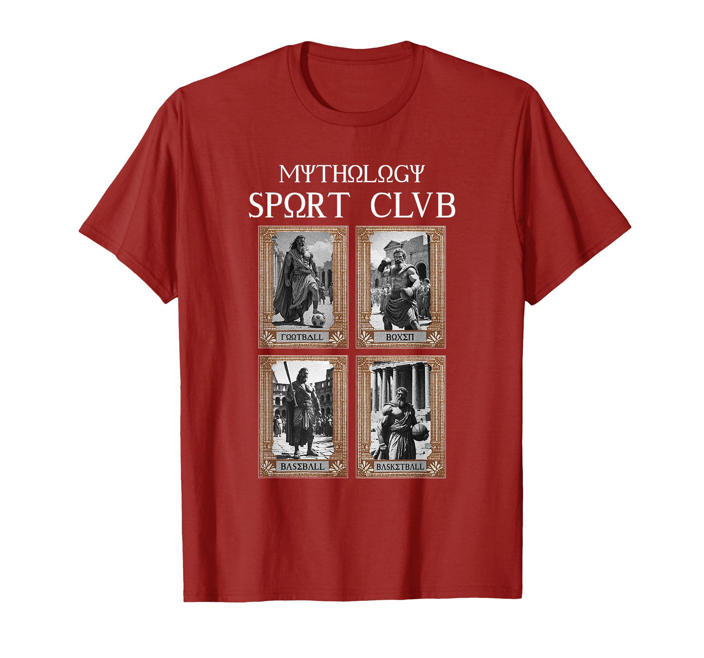 Greek Mythology Ancient Gods Sport Club Vintage T-Shirt