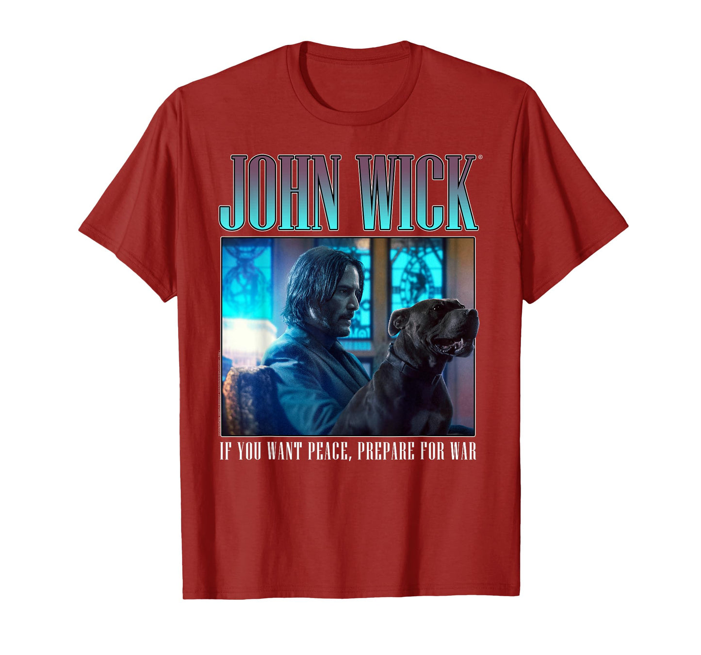 John Wick 90's Bootleg Prepare for War Dog Action Movie T-Shirt for Men Women