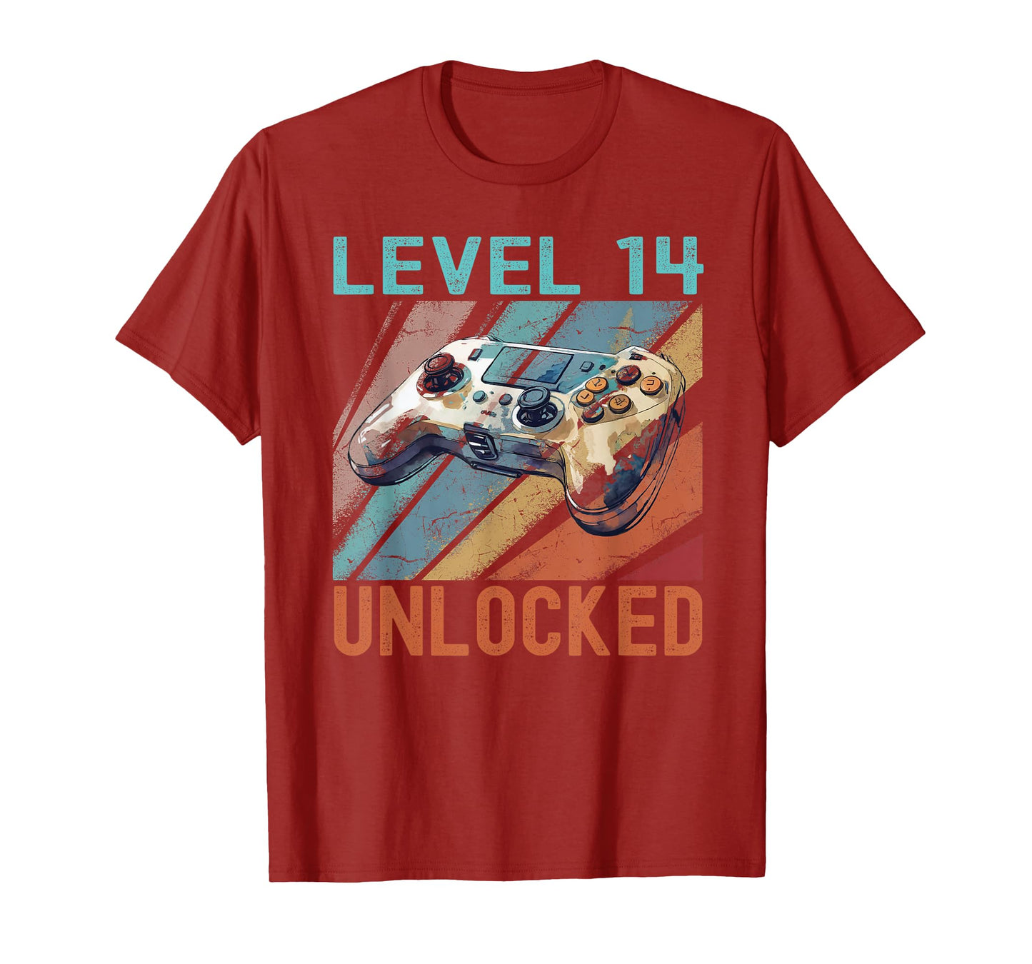 Level 14 Unlocked, Cool Gaming Stuff 14th Birthday Gifts T-Shirt