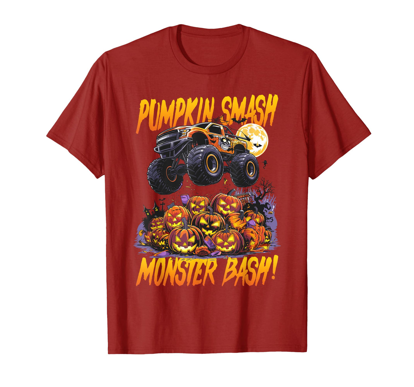 Monster Truck Halloween Pumpkin Smash, Monster Bash! T-Shirt