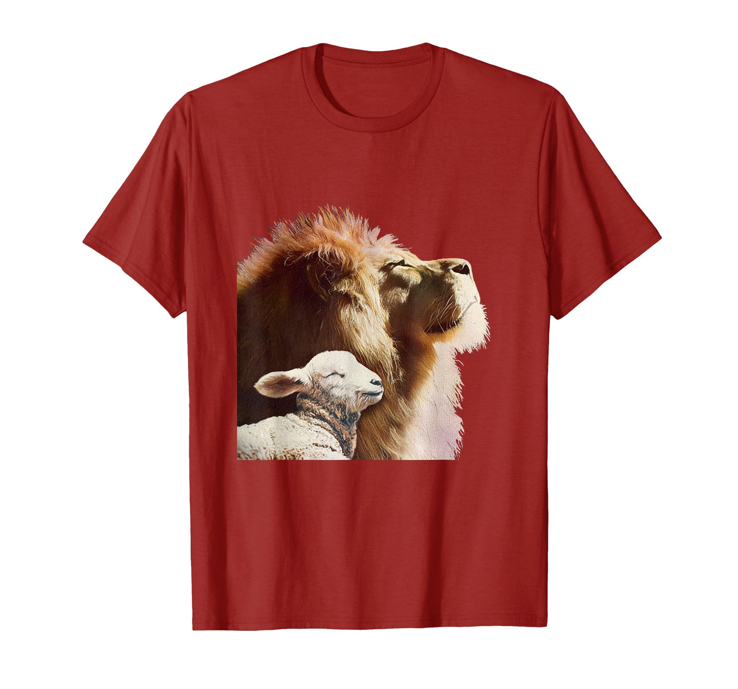 Bible Verse Religious Apparel The Lion and The Lamb T-Shirt